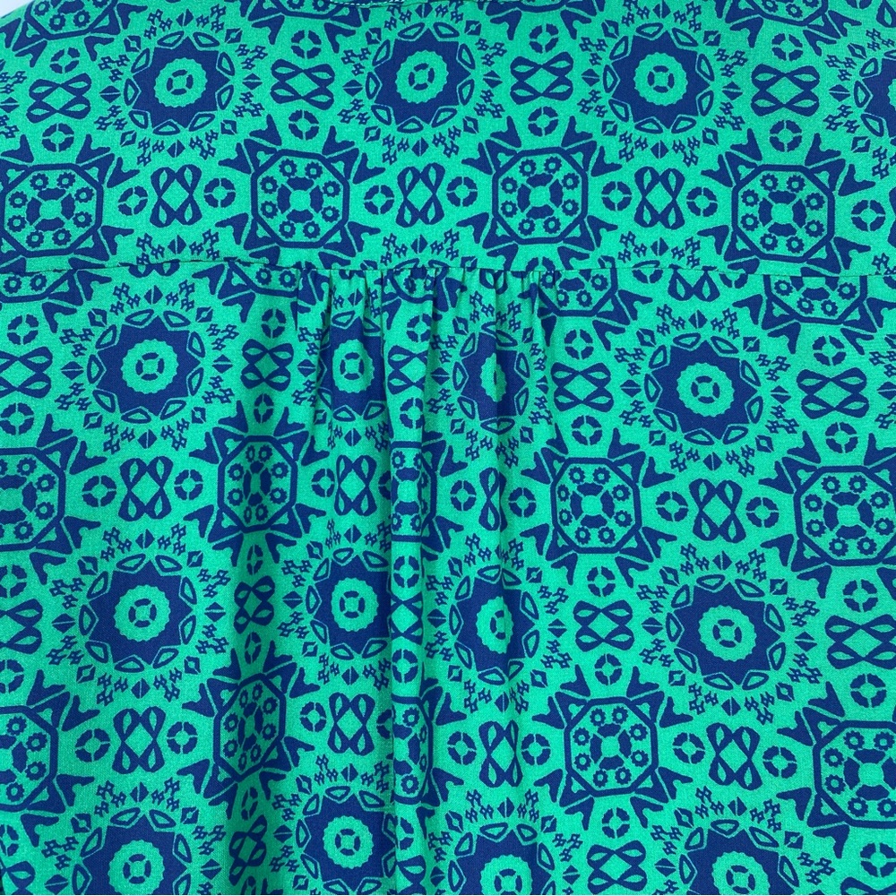 41 Hawthorn dress green and navy blue size medium - Picture 9 of 13